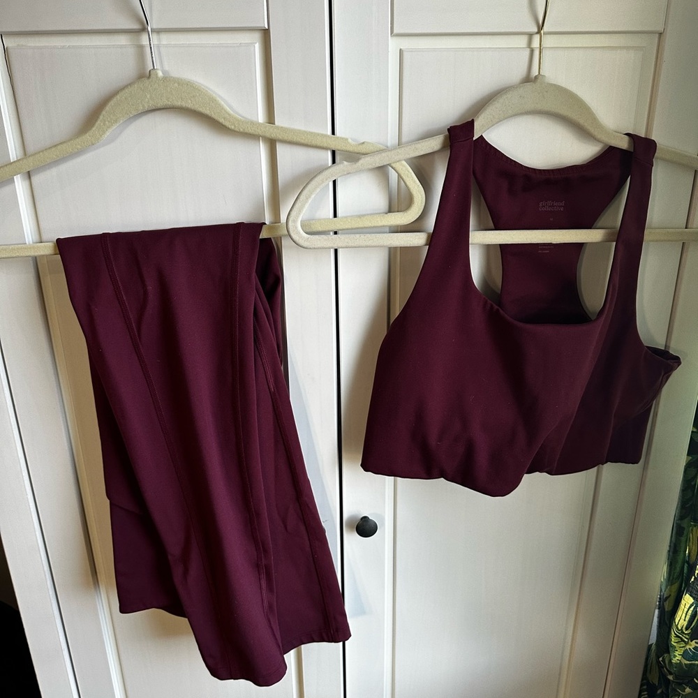 Girlfriend maroon set